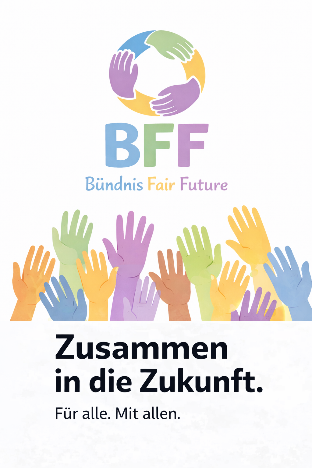 Wahlplakat der Partei Bündnis-Fair-Future